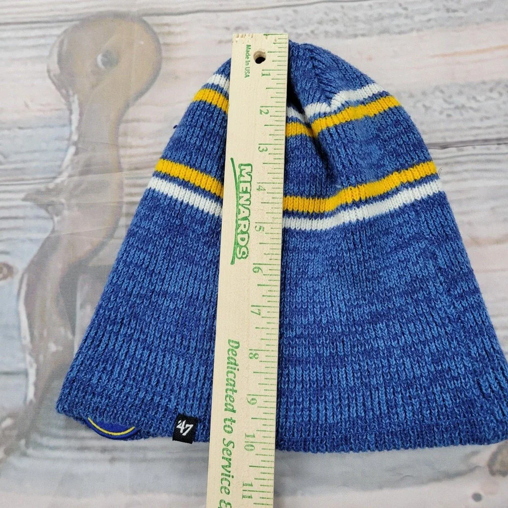 Golden State Warriors 47 Beand Beanie Hat Blue One Size Acrylic,  b40
